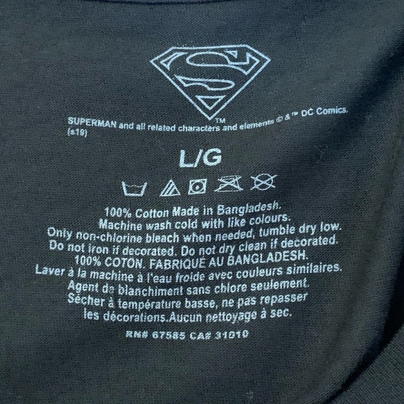 Superman Black “Save The Planet” Graphic T-Shirt - Picture 6 of 8